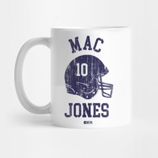 Mac Jones New England Helmet Font Mug